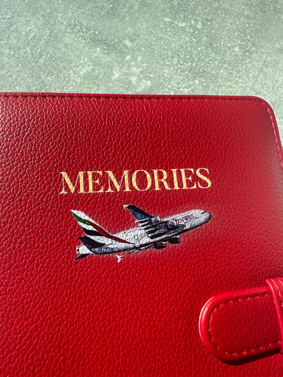 Aircraft Edition Instax Photo Album – Red PU Leather (56 Photos)