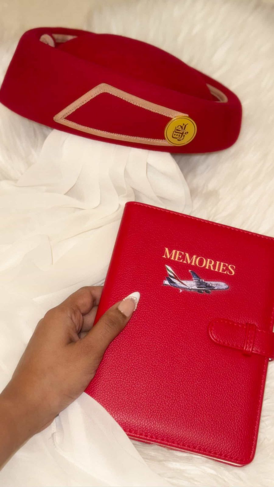 Aircraft Edition Instax Photo Album – Red PU Leather (56 Photos)